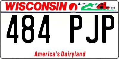 WI license plate 484PJP