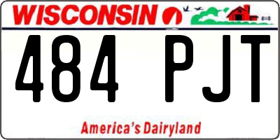 WI license plate 484PJT
