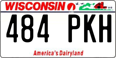 WI license plate 484PKH