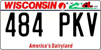 WI license plate 484PKV
