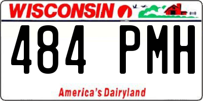 WI license plate 484PMH