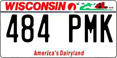 WI license plate 484PMK