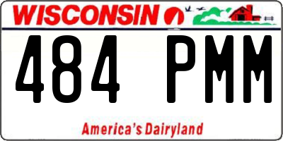WI license plate 484PMM