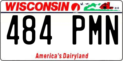 WI license plate 484PMN