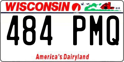 WI license plate 484PMQ