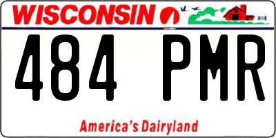 WI license plate 484PMR