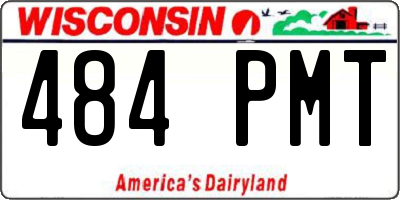 WI license plate 484PMT