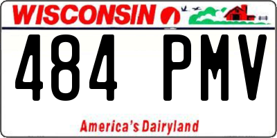 WI license plate 484PMV