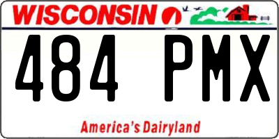 WI license plate 484PMX