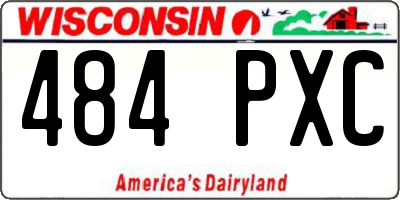WI license plate 484PXC