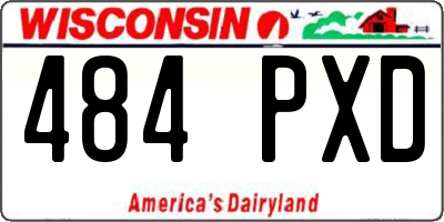 WI license plate 484PXD