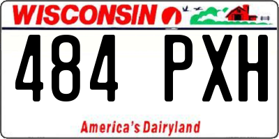 WI license plate 484PXH