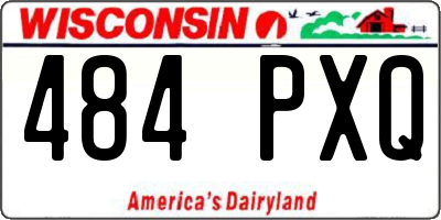 WI license plate 484PXQ