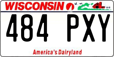 WI license plate 484PXY