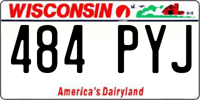 WI license plate 484PYJ