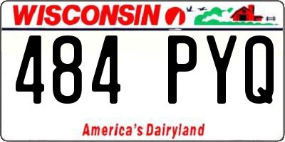 WI license plate 484PYQ