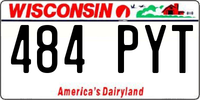 WI license plate 484PYT