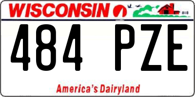 WI license plate 484PZE
