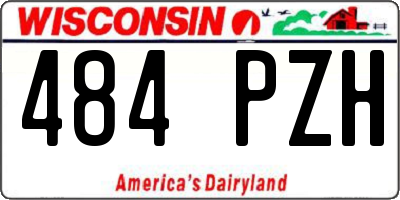WI license plate 484PZH