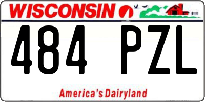 WI license plate 484PZL