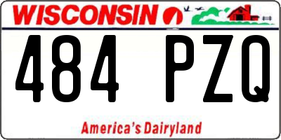 WI license plate 484PZQ