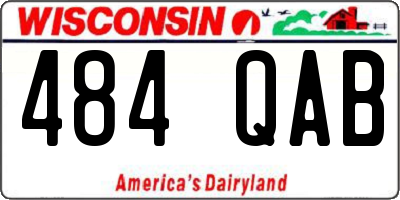 WI license plate 484QAB