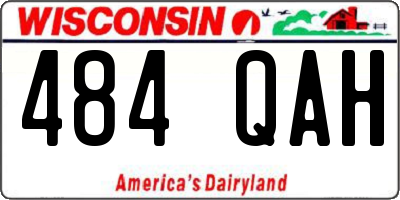 WI license plate 484QAH
