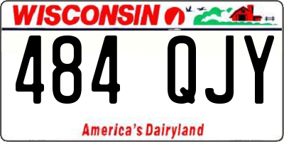 WI license plate 484QJY