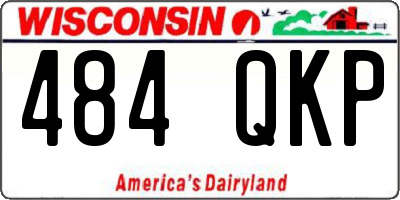 WI license plate 484QKP