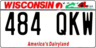 WI license plate 484QKW