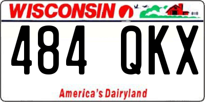 WI license plate 484QKX