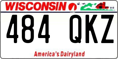 WI license plate 484QKZ