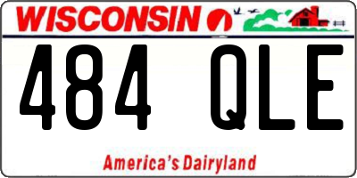 WI license plate 484QLE