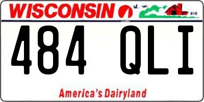 WI license plate 484QLI