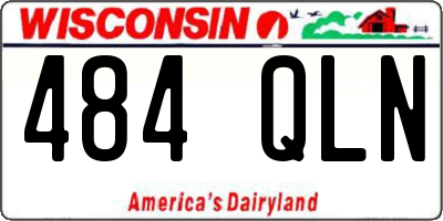 WI license plate 484QLN