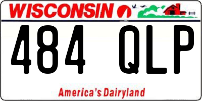 WI license plate 484QLP