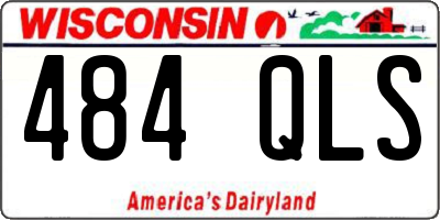 WI license plate 484QLS
