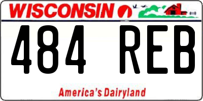 WI license plate 484REB