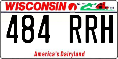 WI license plate 484RRH