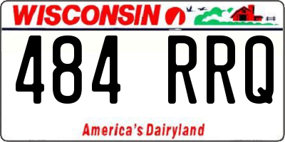 WI license plate 484RRQ
