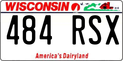 WI license plate 484RSX