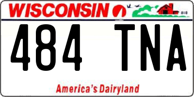 WI license plate 484TNA