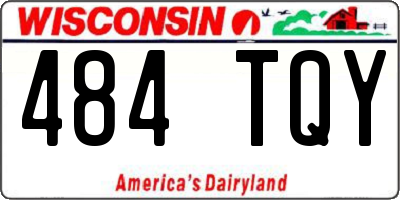 WI license plate 484TQY