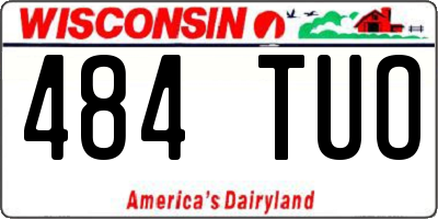 WI license plate 484TUO