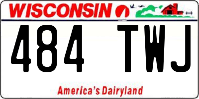 WI license plate 484TWJ