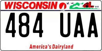 WI license plate 484UAA