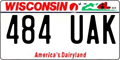 WI license plate 484UAK