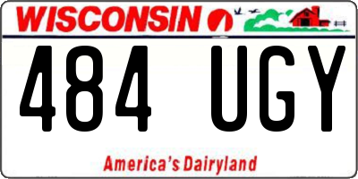 WI license plate 484UGY