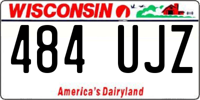 WI license plate 484UJZ