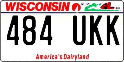 WI license plate 484UKK